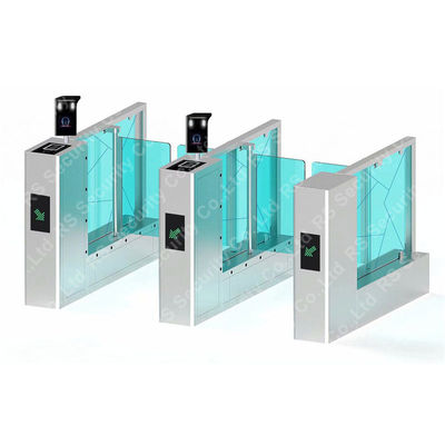 Barcode Nfc Swing Torniquete Dc 220v Single Channel Speed Gate Turnstiles With Intelligent Voice