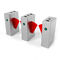 Tourist Attractions Ticket Solution Flap Barriers Gate Manual Tailgating Alarm Subway Turnstile Bars